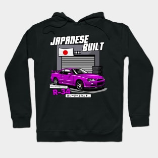 "JAPANESE BUILT" Nissan GTR R-34 Hoodie